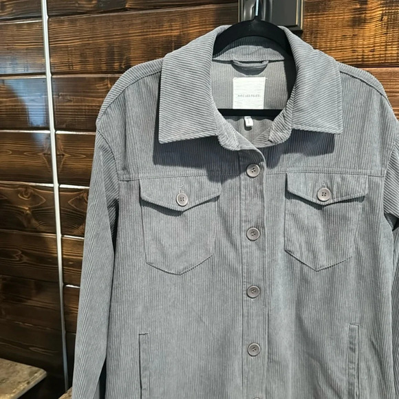 Avec Les Filles Corduroy Shirt Jacket - Picture 3 of 12